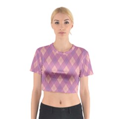 Plaid Pattern Cotton Crop Top by Valentinaart