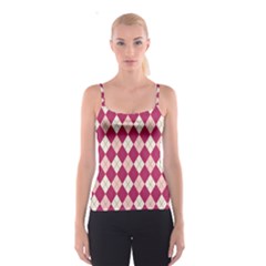 Plaid Pattern Spaghetti Strap Top by Valentinaart