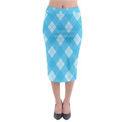 Plaid Pattern Midi Pencil Skirt by Valentinaart