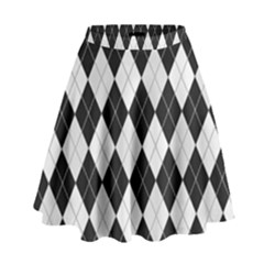 Plaid Pattern High Waist Skirt by Valentinaart