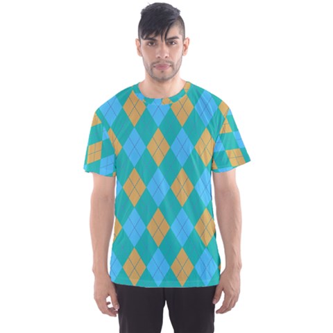 Plaid Pattern Men s Sport Mesh Tee by Valentinaart