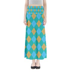 Plaid Pattern Maxi Skirts by Valentinaart