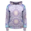 India Mehndi Style Mandala   Cyan Lilac Women s Pullover Hoodie View1