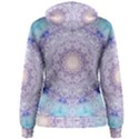 India Mehndi Style Mandala   Cyan Lilac Women s Pullover Hoodie View2