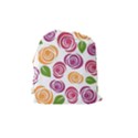 Colorful Seamless Floral Flowers Pattern Wallpaper Background Drawstring Pouches (Medium)  View2