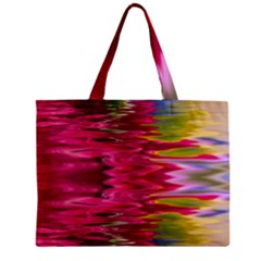 Abstract Pink Colorful Water Background Zipper Mini Tote Bag by Amaryn4rt