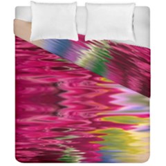 Abstract Pink Colorful Water Background Duvet Cover Double Side (california King Size) by Amaryn4rt