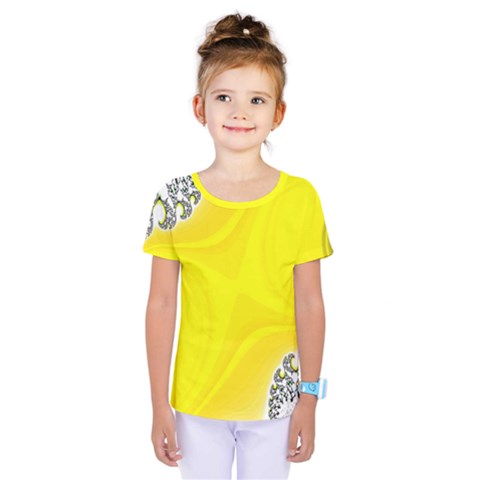 Fractal Abstract Background Kids  One Piece Tee by Amaryn4rt