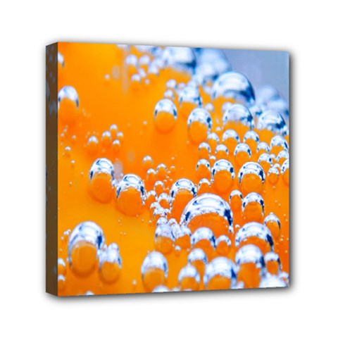 Bubbles Background Mini Canvas 6  X 6  by Amaryn4rt