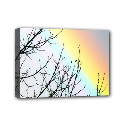 Rainbow Sky Spectrum Rainbow Colors Mini Canvas 7  X 5  by Amaryn4rt