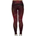 Fractal Red Star Isolated On Black Background Classic Yoga Leggings View2