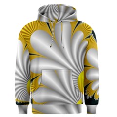 Fractal Gold Palm Tree On Black Background Men s Pullover Hoodie by Amaryn4rt