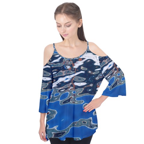 Colorful Reflections In Water Flutter Tees by Amaryn4rt