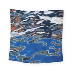 Colorful Reflections In Water Square Tapestry (small) by Amaryn4rt