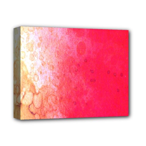 Abstract Red And Gold Ink Blot Gradient Deluxe Canvas 14  X 11  by Amaryn4rt