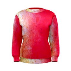 Abstract Red And Gold Ink Blot Gradient Women s Sweatshirt by Amaryn4rt