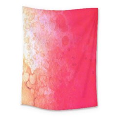 Abstract Red And Gold Ink Blot Gradient Medium Tapestry by Amaryn4rt