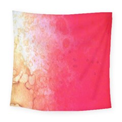 Abstract Red And Gold Ink Blot Gradient Square Tapestry (large) by Amaryn4rt