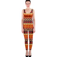 Abstract Lines Seamless Art  Pattern Onepiece Catsuit by Amaryn4rt