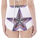 Star Abstract Geometric Art High-Waisted Bikini Bottoms View2