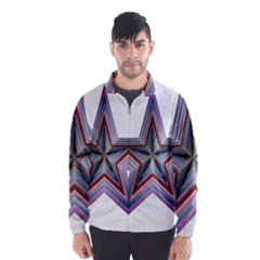 Star Abstract Geometric Art Wind Breaker (men) by Amaryn4rt