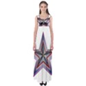 Star Abstract Geometric Art Empire Waist Maxi Dress View1