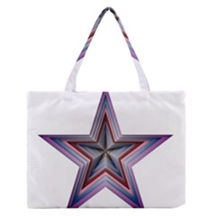 Star Abstract Geometric Art Medium Zipper Tote Bag by Amaryn4rt