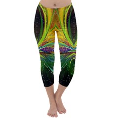 Future Abstract Desktop Wallpaper Capri Winter Leggings  by Amaryn4rt