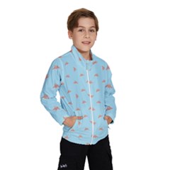 Spaceship Cartoon Pattern Drawing Wind Breaker (kids) by dflcprintsclothing