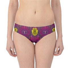 Colors And Wonderful Sun  Flowers Hipster Bikini Bottoms by pepitasart