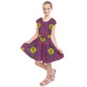 Colors And Wonderful Sun  Flowers Kids  Short Sleeve Dress View1