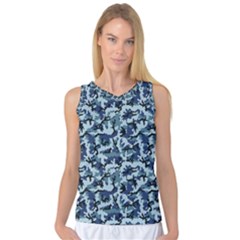 Navy Camouflage Women s Basketball Tank Top by sifis