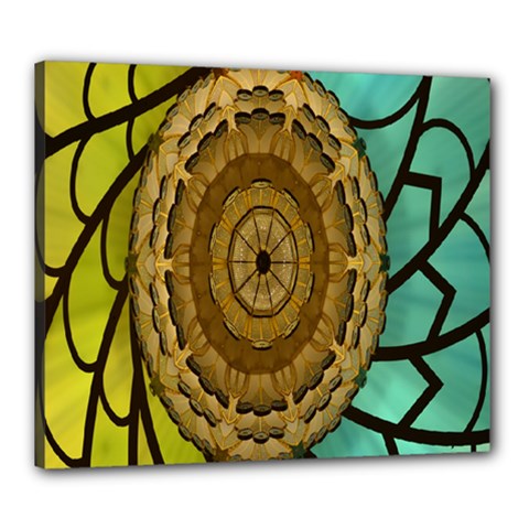 Kaleidoscope Dream Illusion Canvas 24  X 20  by Amaryn4rt