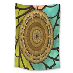 Kaleidoscope Dream Illusion Large Tapestry by Amaryn4rt