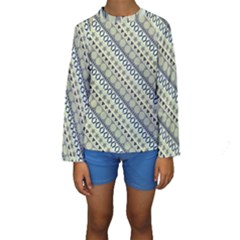 Abstract Seamless Pattern Kids  Long Sleeve Swimwear by Amaryn4rt