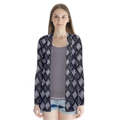 Abstract Of Metal Plate With Lines Cardigans by Amaryn4rt