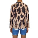 Yellow And Brown Spots On Giraffe Skin Texture Kids  Long Sleeve Swimwear View2