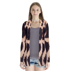 Yellow And Brown Spots On Giraffe Skin Texture Cardigans by Amaryn4rt