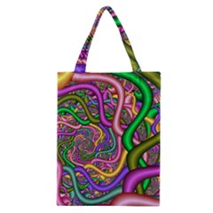 Fractal Background With Tangled Color Hoses Classic Tote Bag by Amaryn4rt