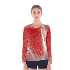 Red Pepper And Bubbles Women s Long Sleeve Tee