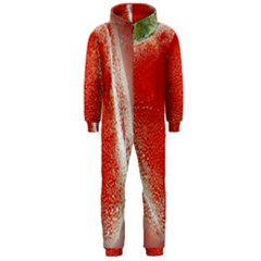 Red Pepper And Bubbles Hooded Jumpsuit (men) 