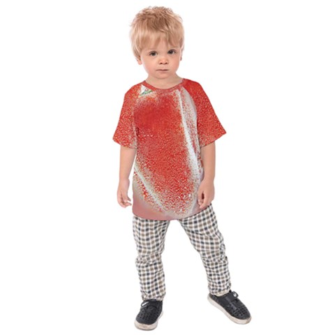 Red Pepper And Bubbles Kids  Raglan Tee by Amaryn4rt