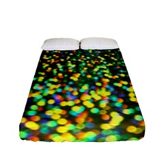 Construction Paper Iridescent Fitted Sheet (full/ Double Size) by Amaryn4rt