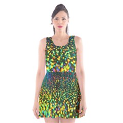 Construction Paper Iridescent Scoop Neck Skater Dress by Amaryn4rt