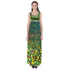 Construction Paper Iridescent Empire Waist Maxi Dress by Amaryn4rt