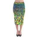 Construction Paper Iridescent Velvet Midi Pencil Skirt View1