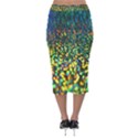 Construction Paper Iridescent Velvet Midi Pencil Skirt View2