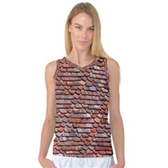 Roof Tiles On A Country House Women s Basketball Tank Top by Amaryn4rt