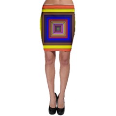 Square Abstract Geometric Art Bodycon Skirt