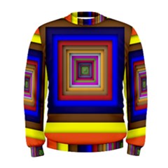 Square Abstract Geometric Art Men s Sweatshirt